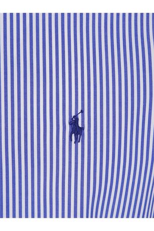 White and blue stripes stretch-cotton shirt RALPH LAUREN | 710928254008BLUEWHITE